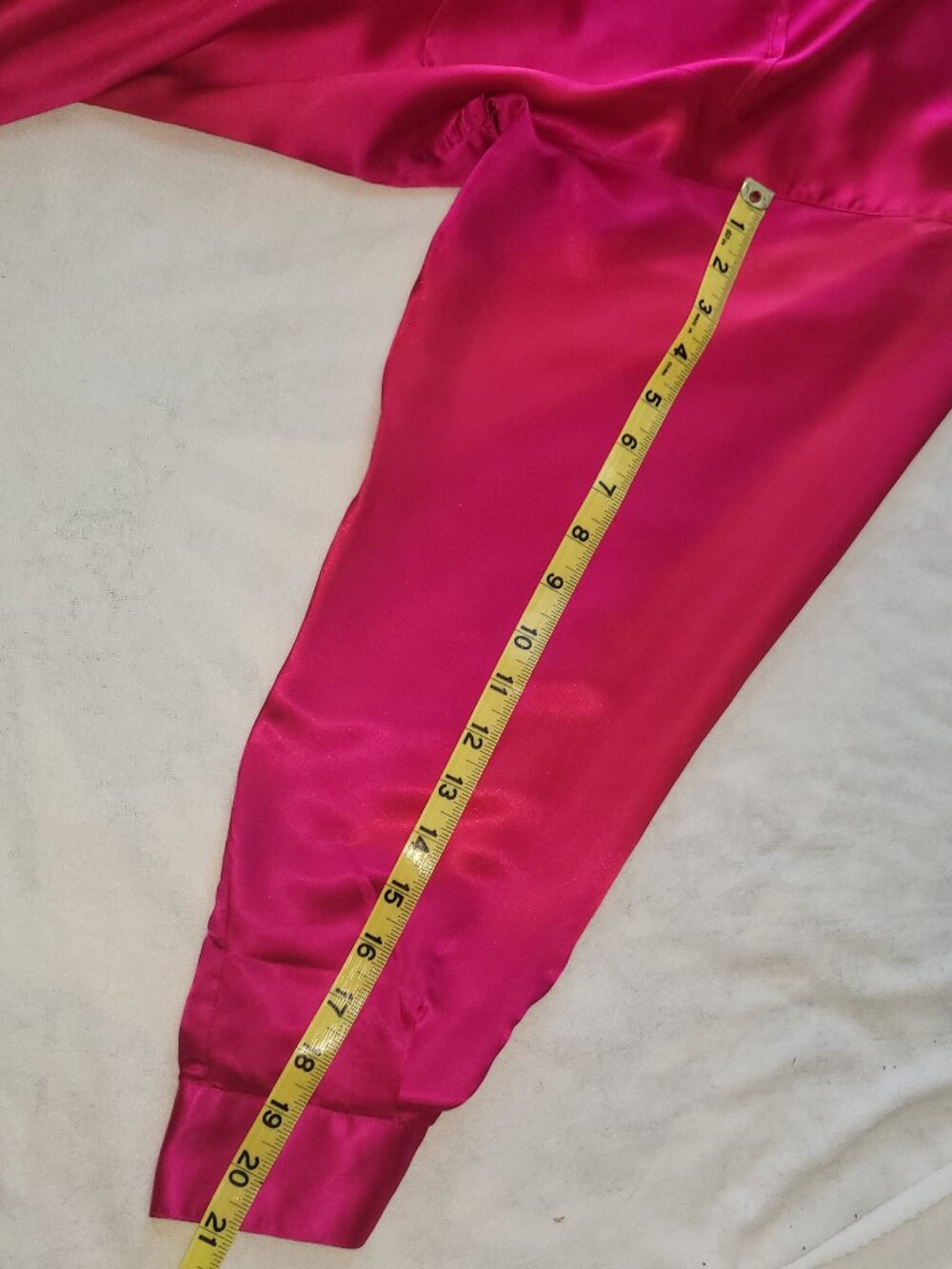 100% Silk Set Raspberry Colored Jacket & Pants with Violet Shell- Size 8 &6 - Picture 13 of 14